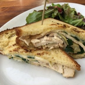 Gluten-free turkey sandwich from Coral Tree Cafe